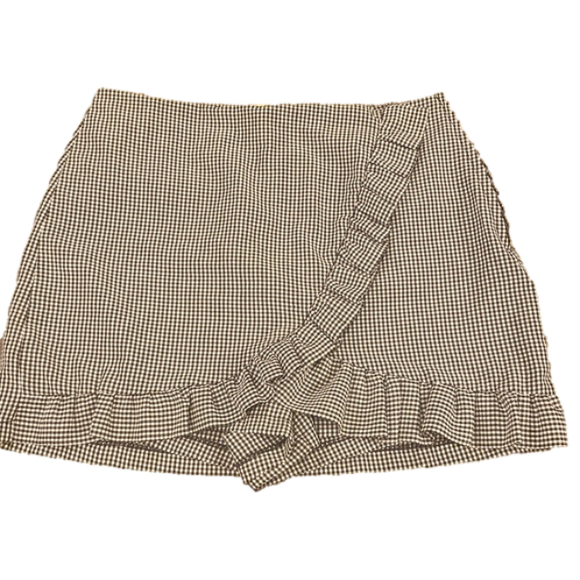 Mimi Chica Pants - Mimi China Large Gingham Ruffle Skort